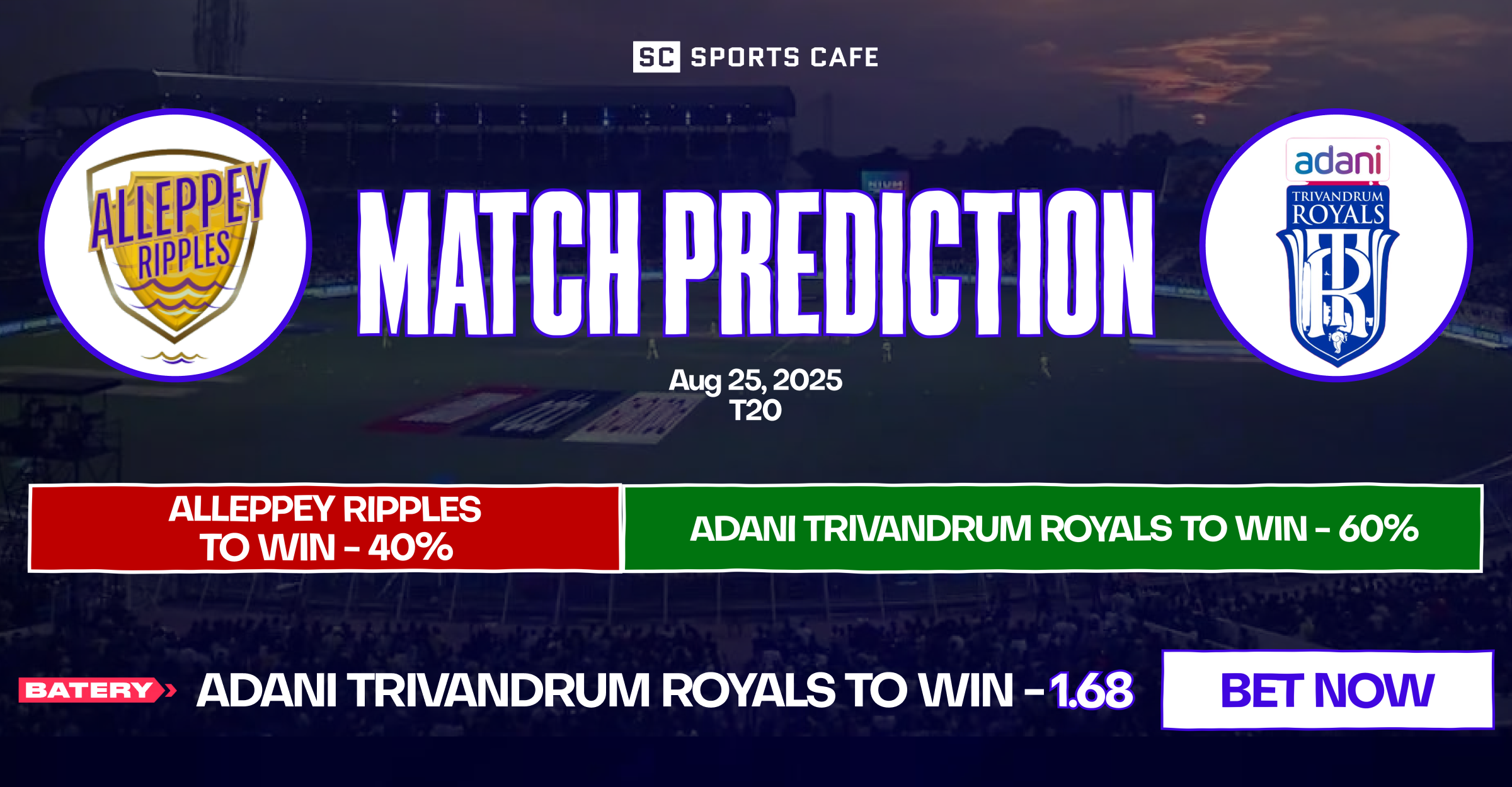 Alleppey Ripples vs Adani Trivandrum Royals